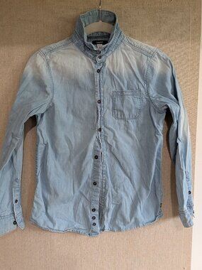 Okaïdi Boys French Designer Lightweight Denim Shirt | Size 12